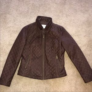 Faux Leather jacket size Large